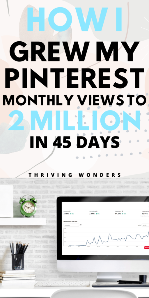 My Pinterest strategy for growing monthly viewers